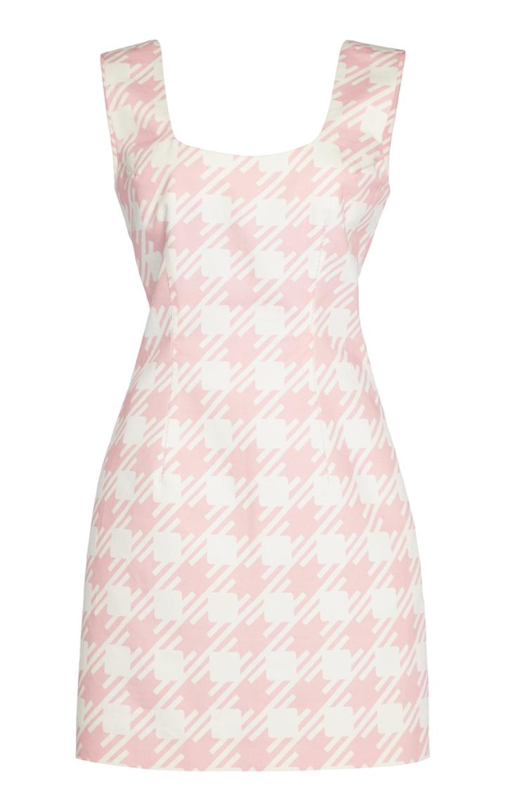 Moda Operandi Rowen Rose Vichy Checked Mini Dress Size: 32