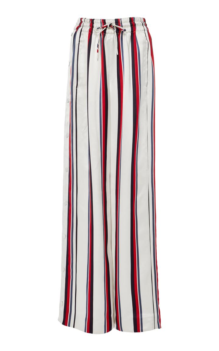 Monse Side Snap Satin Track Pant