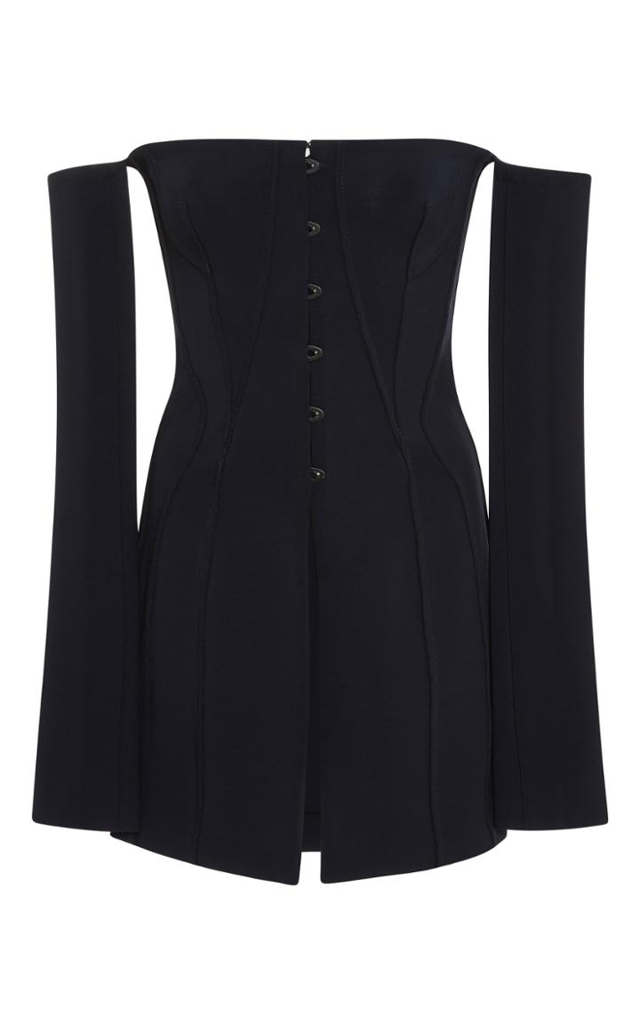 Jonathan Simkhai Bodycon Elastania Off Shoulder Jacket