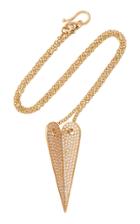 Elena Votsi Eros White Diamond Heart Neckalce