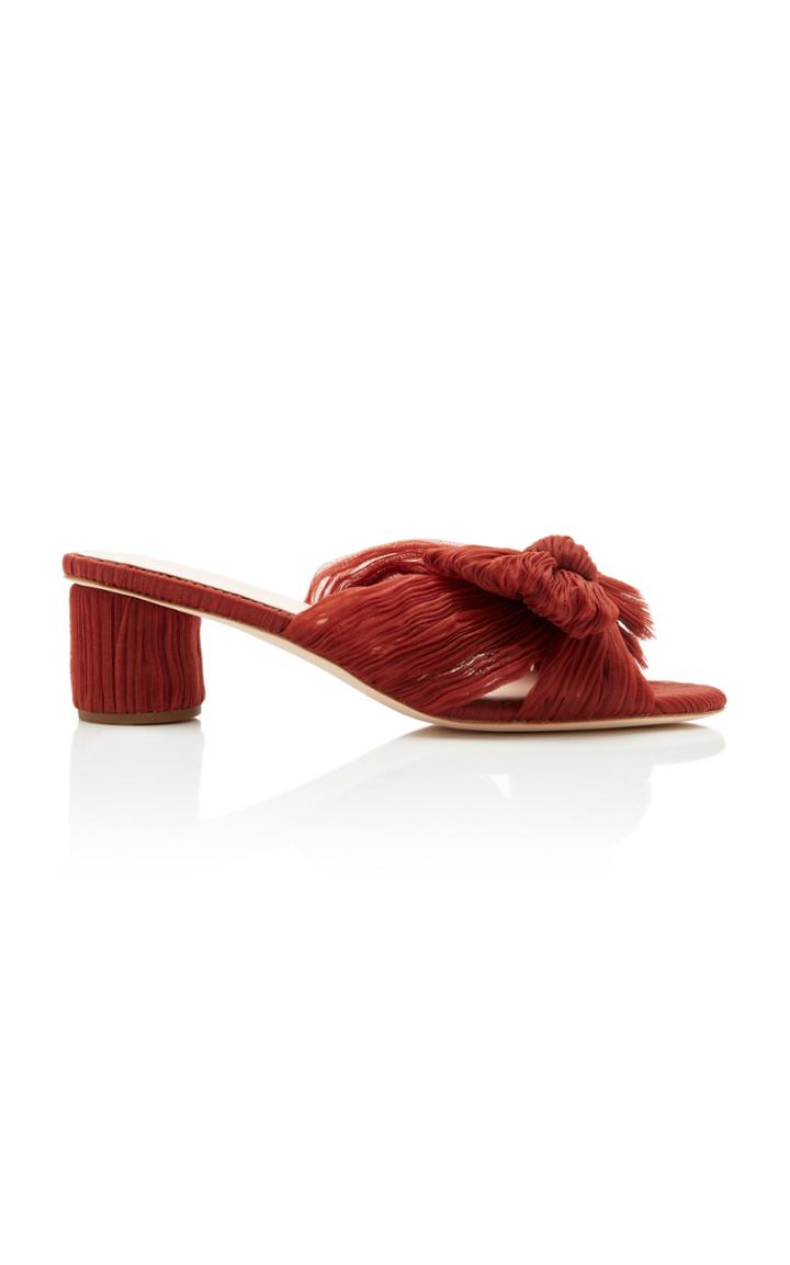 Loeffler Randall Emilia Knotted Organza Heeled Mule Size: 6