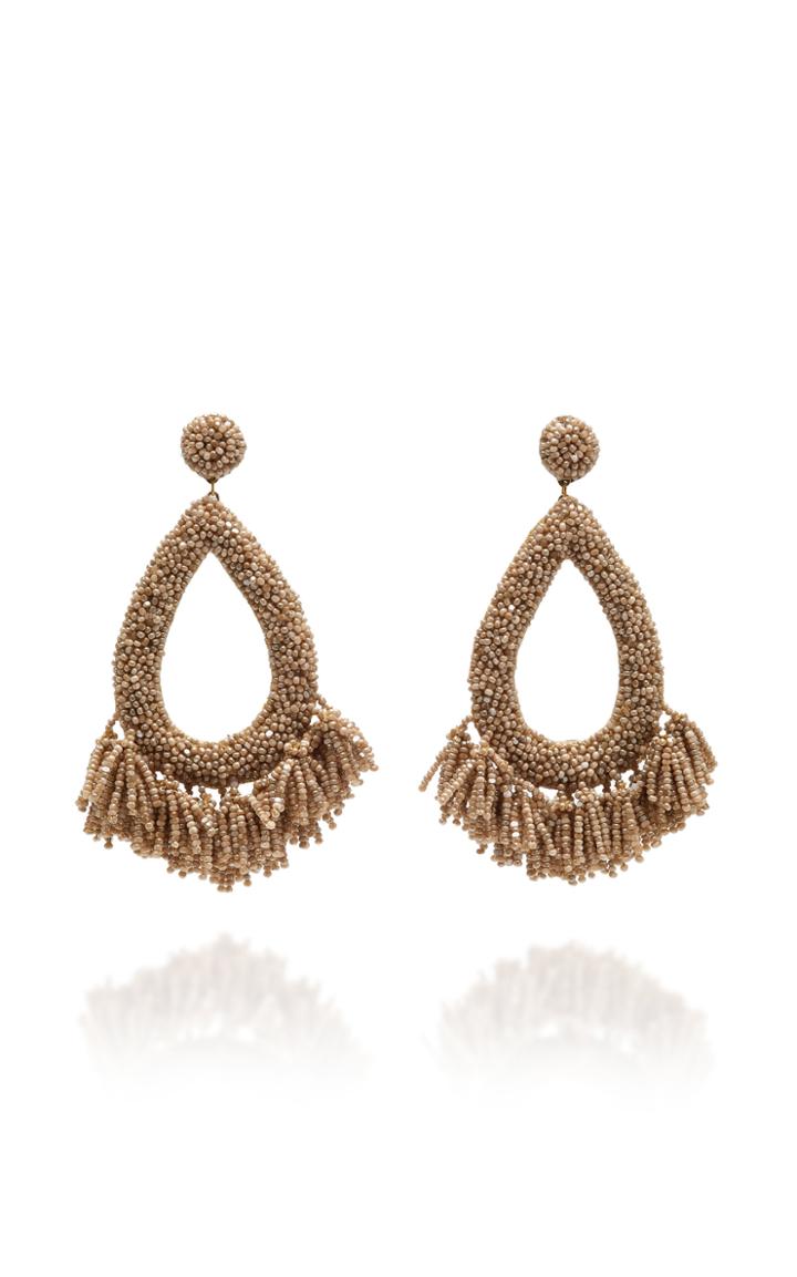 Deepa Gurnani Beaded Teardrop Earrings