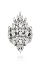 Yeprem 18k White Gold Marquise Diamond Ring