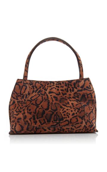 By Far Charlotte Leopard-print Suede Shoulder Bag