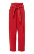 Marissa Webb Anders Linen Pant With Leather Belt