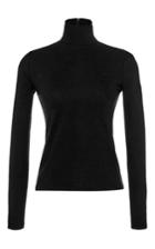 Martin Grant Black Wool Classic Turtleneck Sweater
