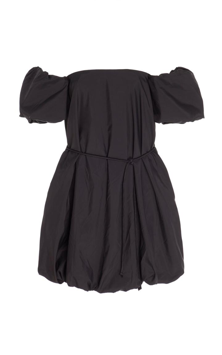 Moda Operandi Staud Ash Off-the-shoulder Printed Broadcloth Mini Dress Size: 0