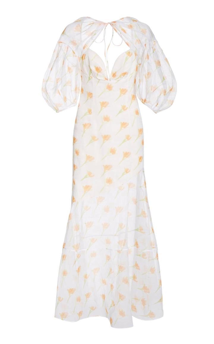 Moda Operandi Rosie Assoulin Sliced & Diced Cotton-blend Maxi Dress