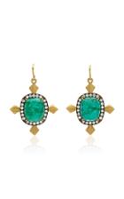 Moda Operandi Sylva & Cie One Of A Kind 18k Yellow Gold, Emerald And Diamond Earring