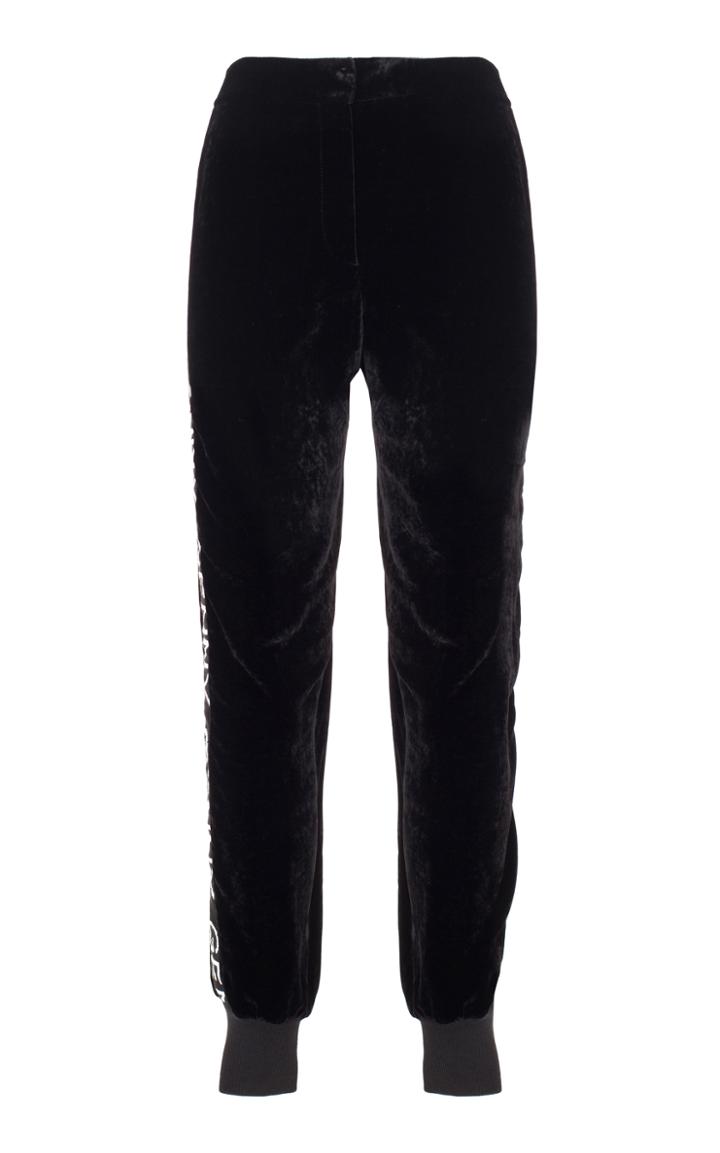 Genny Black Velvet Pant