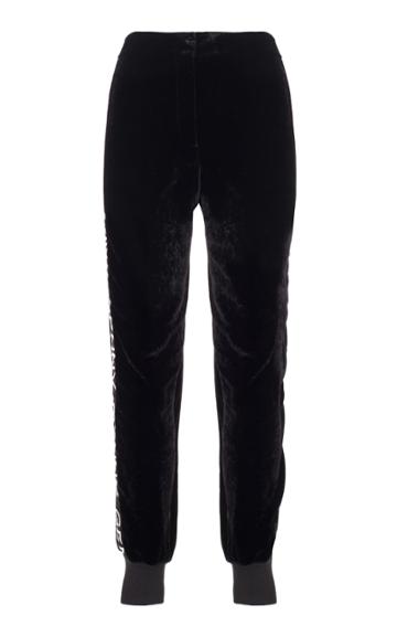 Genny Black Velvet Pant