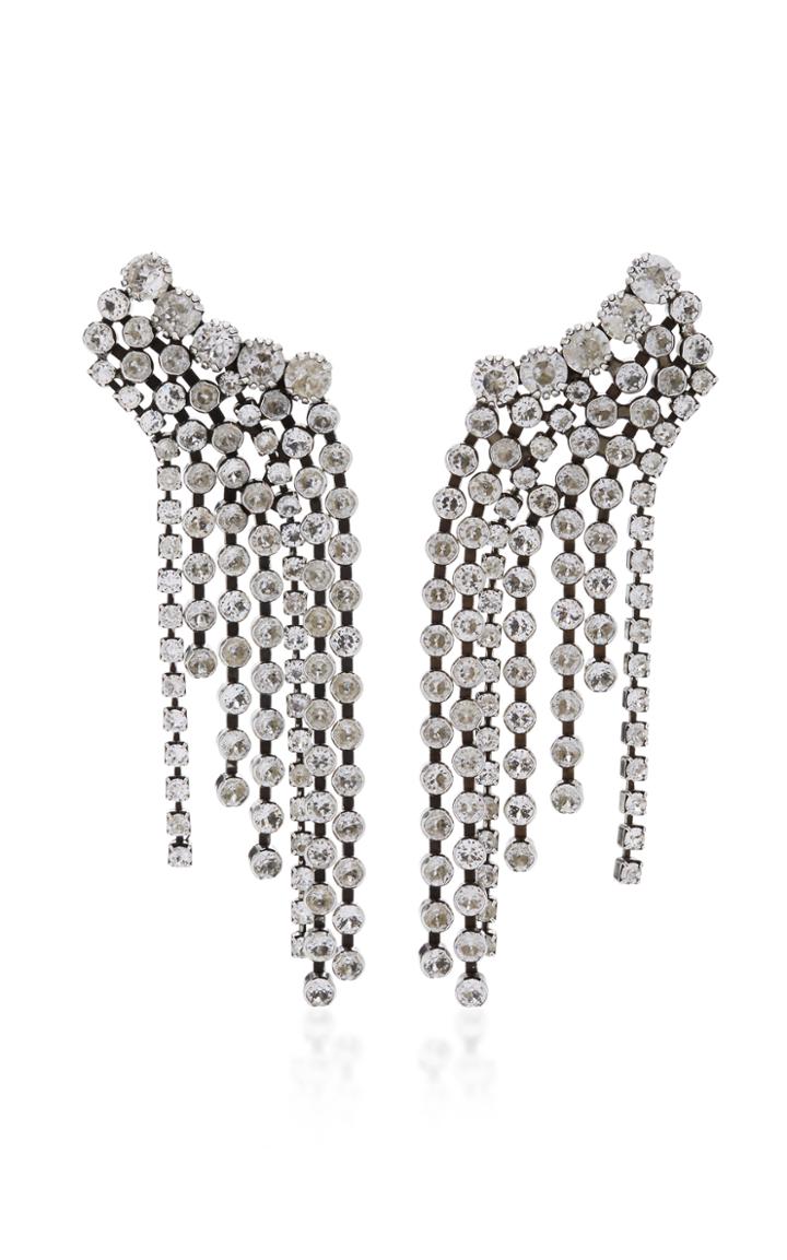 Isabel Marant A Wild Shore Silver-tone Crystal Earrings