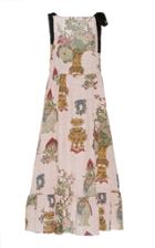 Red Valentino Printed Ruffled Silk Dress