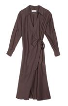 Moda Operandi Sayaka Davis Wrap-effect Poplin Shirt Dress