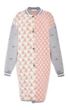 Tak.ori White Printed Bomber Coat