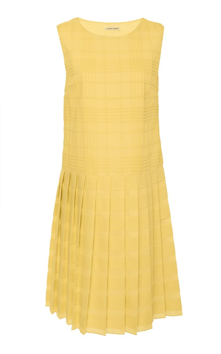 Tomas Maier Coastal Cotton Pleated Shift Dress
