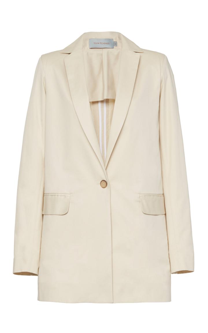 Moda Operandi Silvia Tcherassi Cervere Sequin Embellished Cotton Blazer
