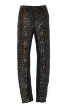 Alberta Ferretti Embellished Leather Pant