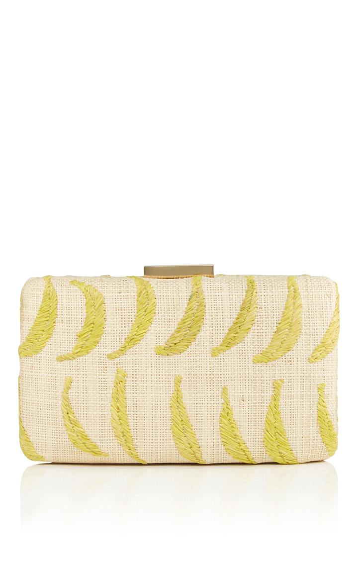 Kayu Small Rectangular Banana Clutch