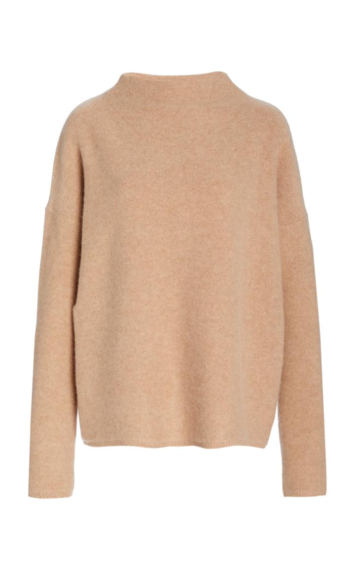 Vince Boiled Funnel-neck Cashmere Sweater