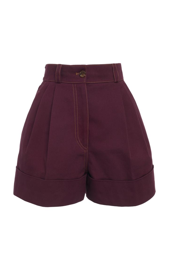 Miu Miu Pleated Knee-length Shorts