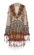 Etro Fringe-trimmed Crochet-knit Cardigan