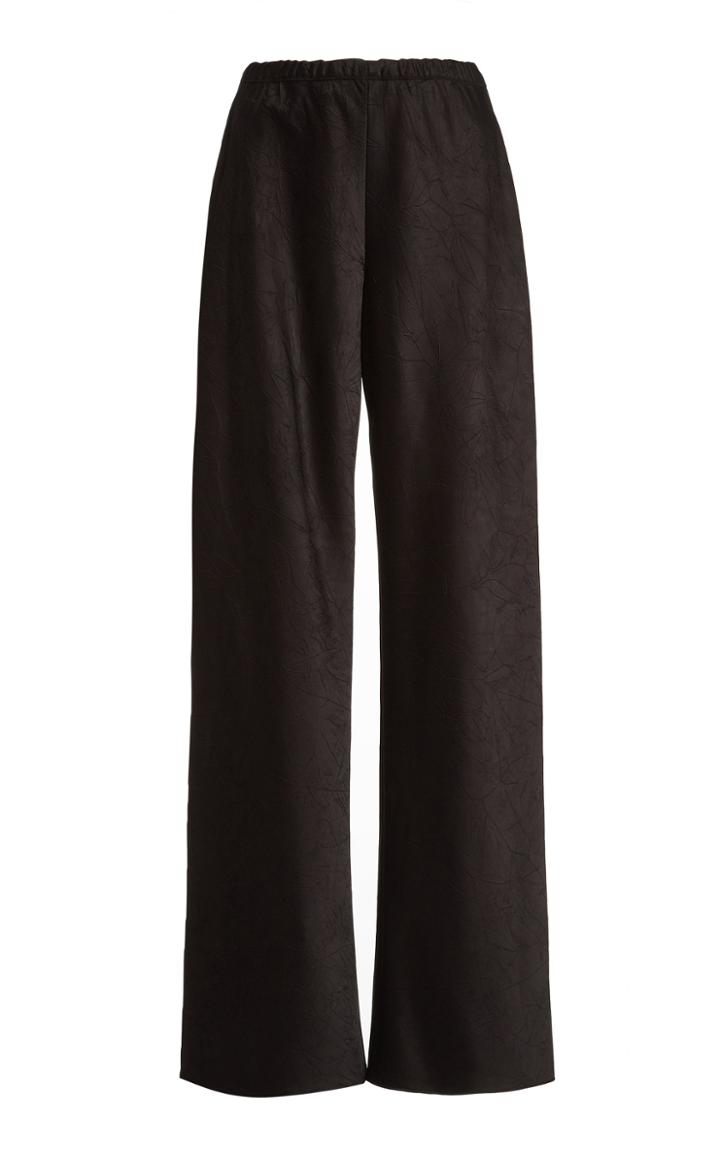 Vince Crushed Satin Wide-leg Pants