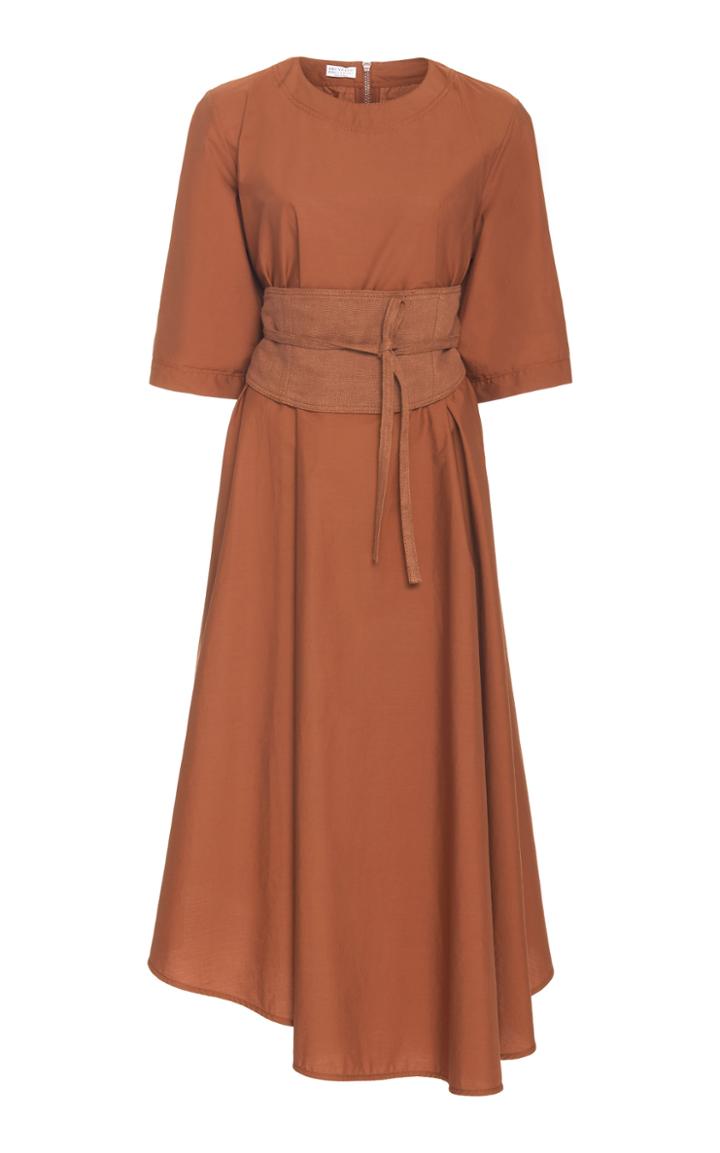 Brunello Cucinelli Belted Cotton Dress