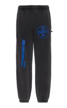 Off-white C/o Virgil Abloh Printed Cotton-jersey Track Pants Size: S