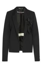 Rochas Wool Jacket With Sequin Bow Details
