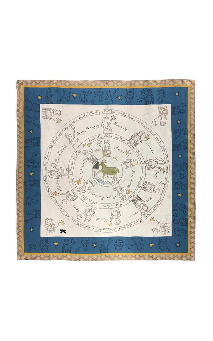 Lake Studio Printed Silk Scarf