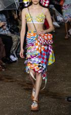 Moda Operandi Lanvin Checkerboard Print Organza Midi Skirt Size: 36