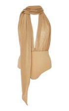 Agua De Coco Plunge Neck One-piece Swimsuit