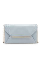 Lanvin Pochette Blue Leather Clutch