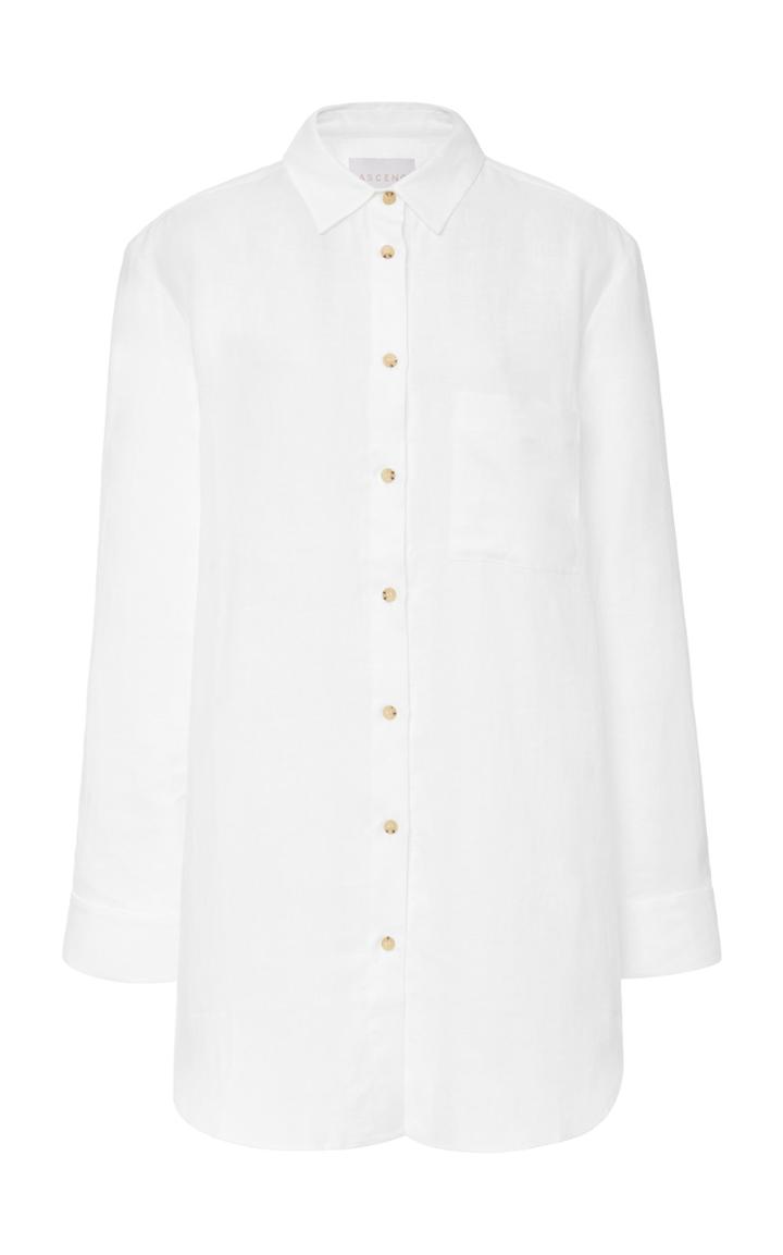 Asceno Formentera Oversized Linen Shirt