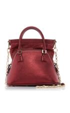 Maison Margiela 5ac Metallic Leather Top Handle Bag