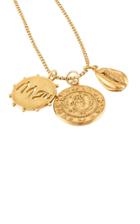 Moda Operandi Sewit Sium Axum 18k Gold-plated Trio Amulet Necklace