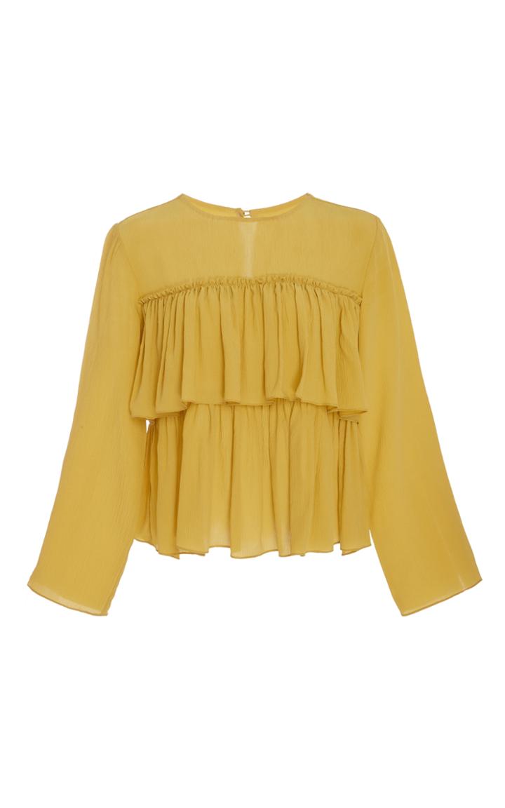 Whit Ruffle Tier Top