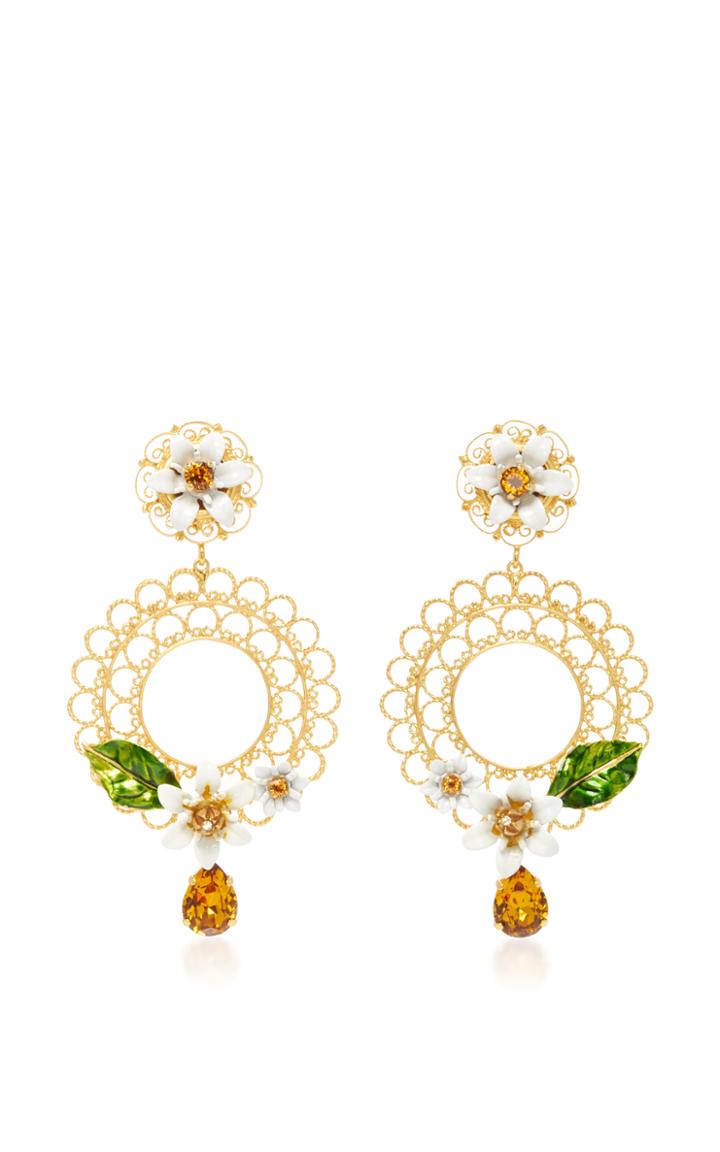 Dolce & Gabbana Daisy Clip Earrings