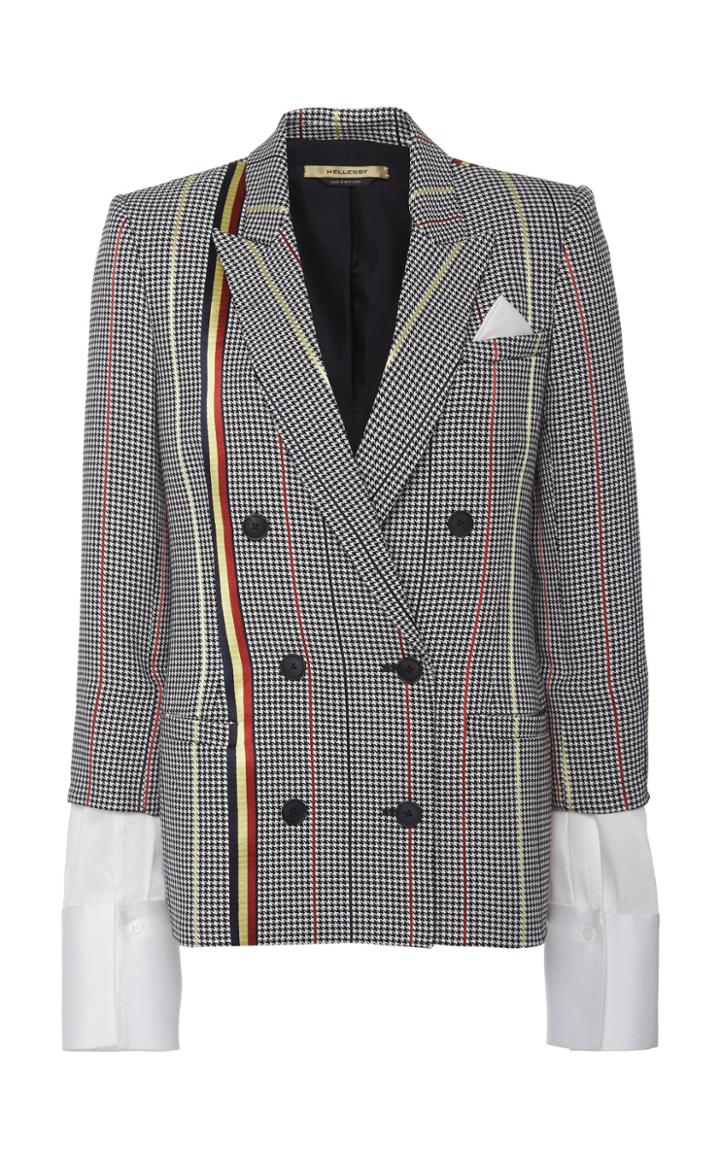 Hellessy Hansen Double-breasted Crepe Blazer