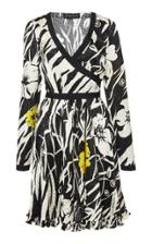 Etro Zebra-print Hammered Silk Wrap Dress