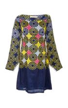 Verandah Minaret Tile Silk Dress