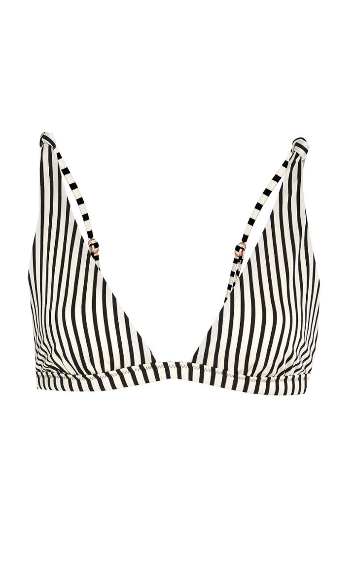 Tori Praver Farah Tall Striped Triangle Top