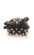 Prada Leather Stud Bracelet