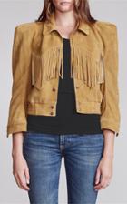 Moda Operandi R13 Fringe Western Suede Bomber Jacket