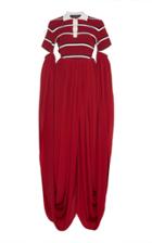 Moda Operandi Rokh Striped Polo Cady Maxi Dress Size: Xs