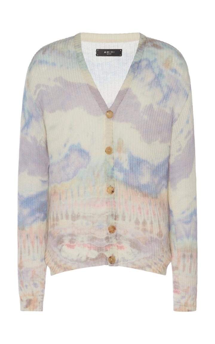 Amiri Tie Dye Cashmere Cardigan
