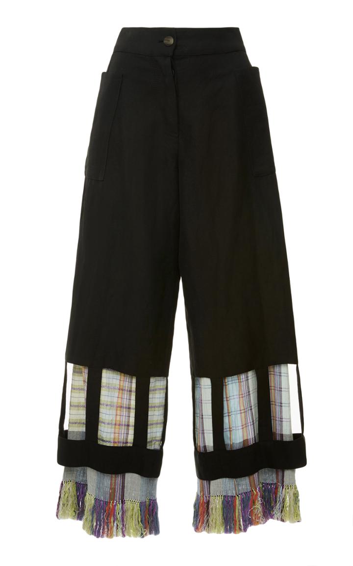 Loewe Linen Fringe Trousers