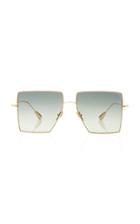 Kaleos Eyehunters Stamper Square-frame Gold-tone Sunglasses