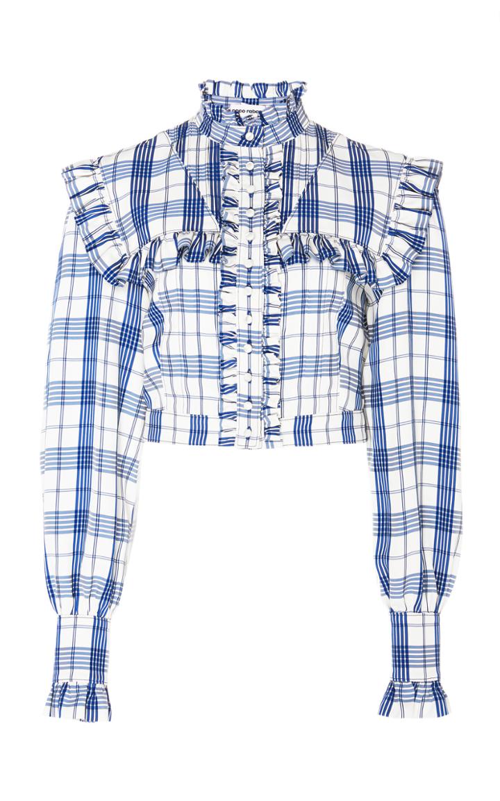 Paco Rabanne Check Print Button Down Shirt